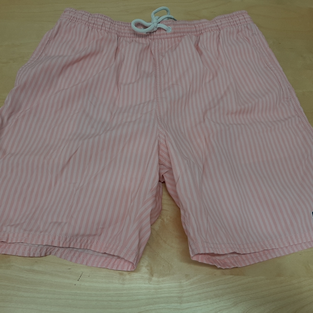 Vineyard Vines Mens Swim Shorts Trunks Pink Stripe